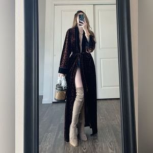 Delicates bathrobe leopard print